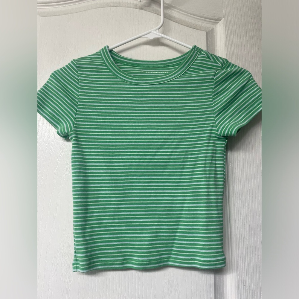 American Eagle striped short sleeve tee